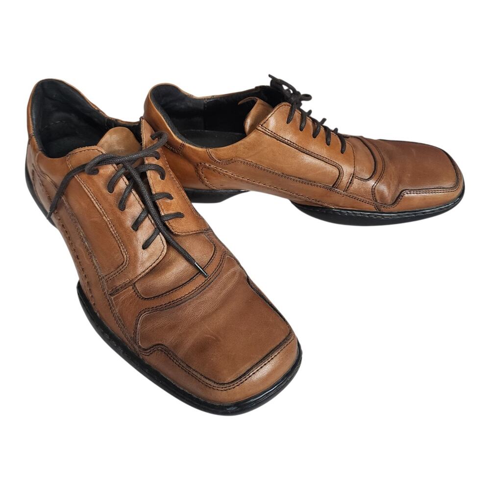 Kenneth Cole New York Men’s Merge Oxford Shoes Size 10.5 Brown Leather